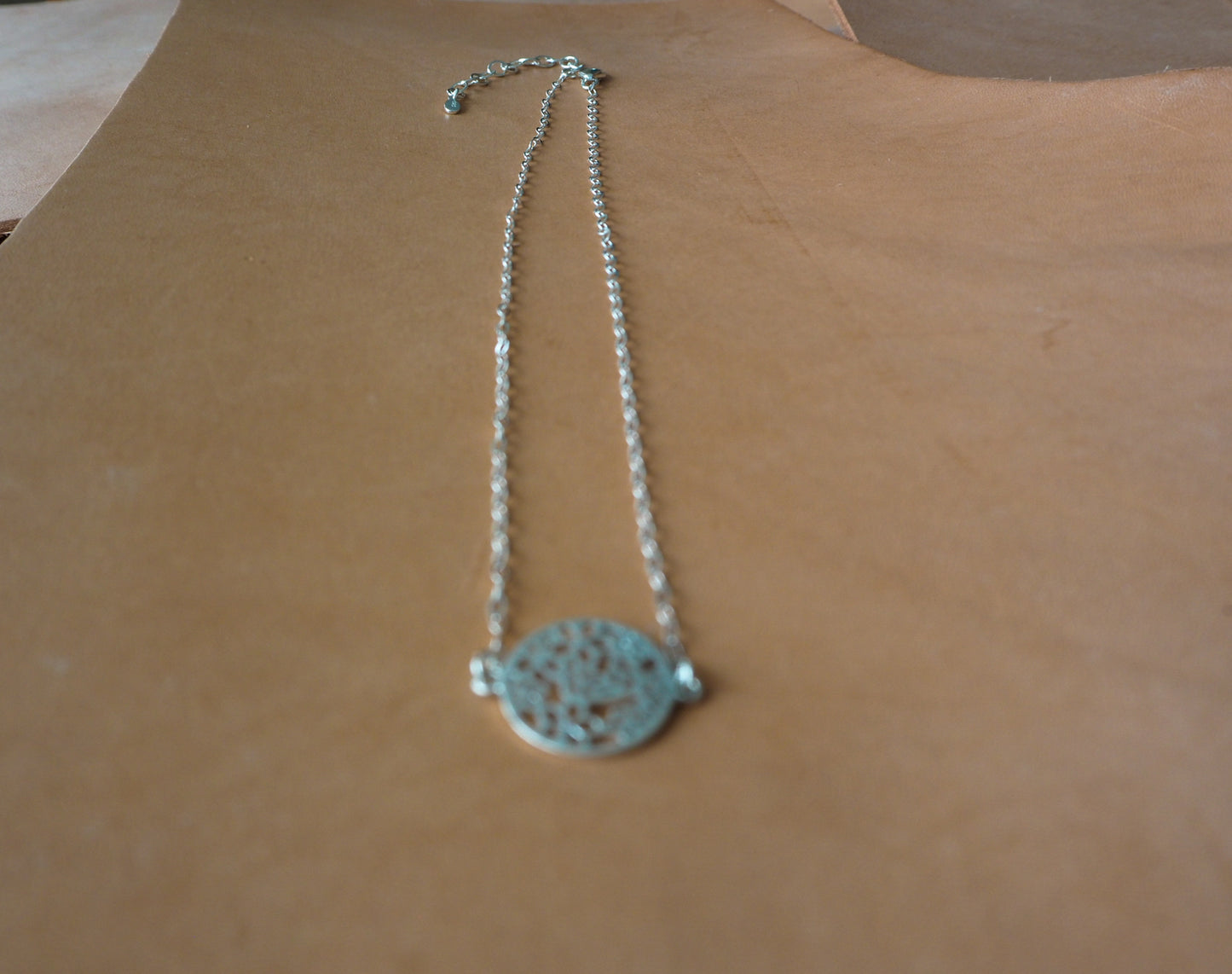 Circle of Daisies Necklace - Sterling Silver