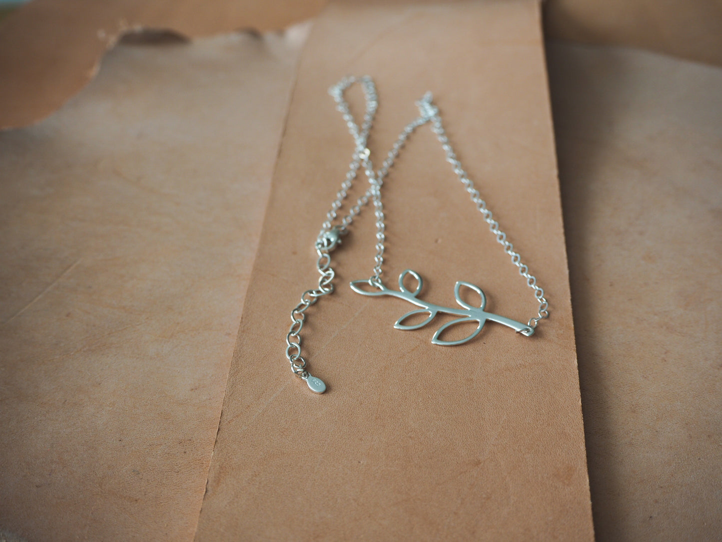 Leafy Vine Necklace - Sterling Silver